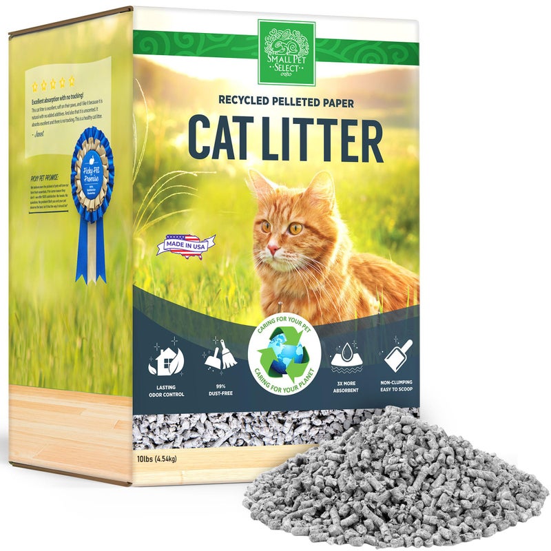 Small Pet Select-Recycled Pelleted Paper Cat Litter 10lb - Image 1
